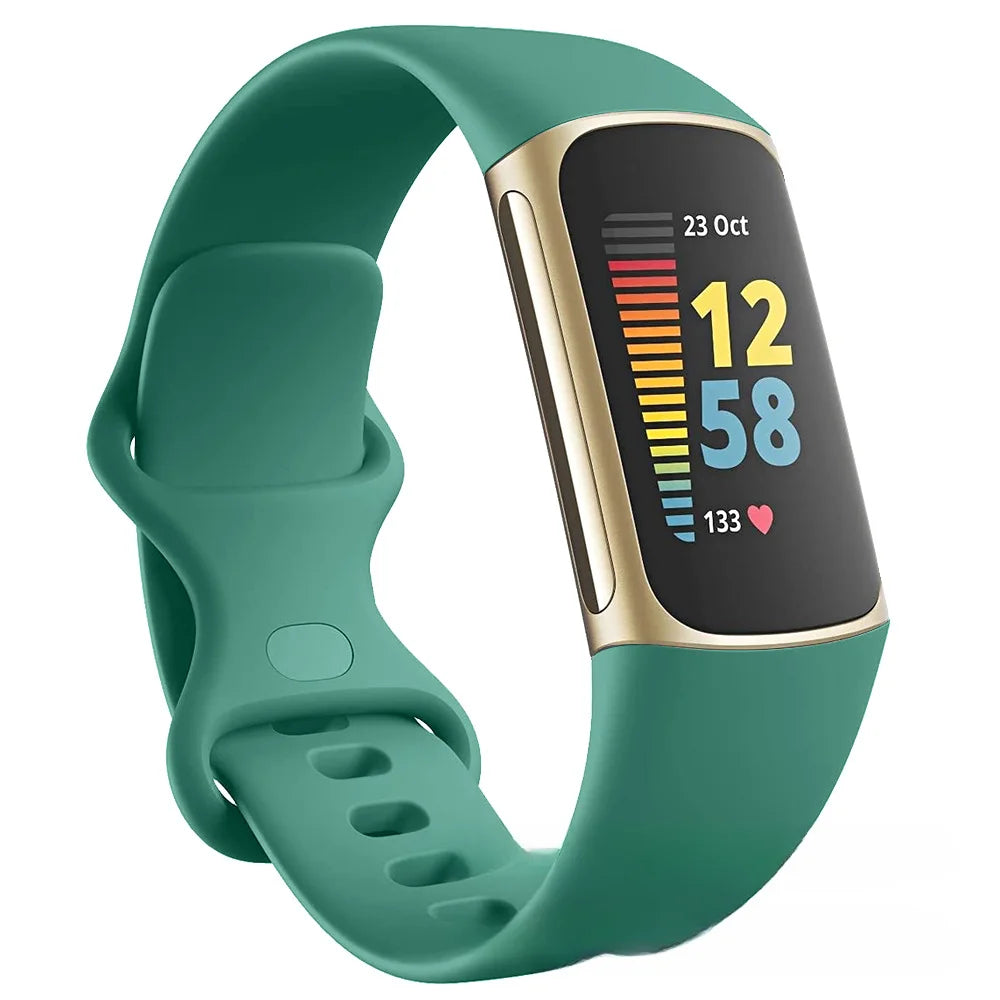 Watch Band for Fitbit Charge 5/6 Strap Wristband Replacement TPU Sport Bracelet for Fitbit Charge 5 Smartwatch Band Accessories