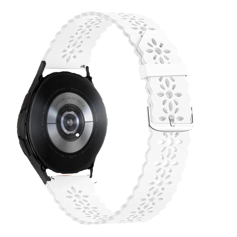 Sport Lace band for samsung galaxy watch 4/5/5 pro/6 classic/Active 2 silicone 20mm 22mm strap women bracelet huawei gt 4-3-2-2e