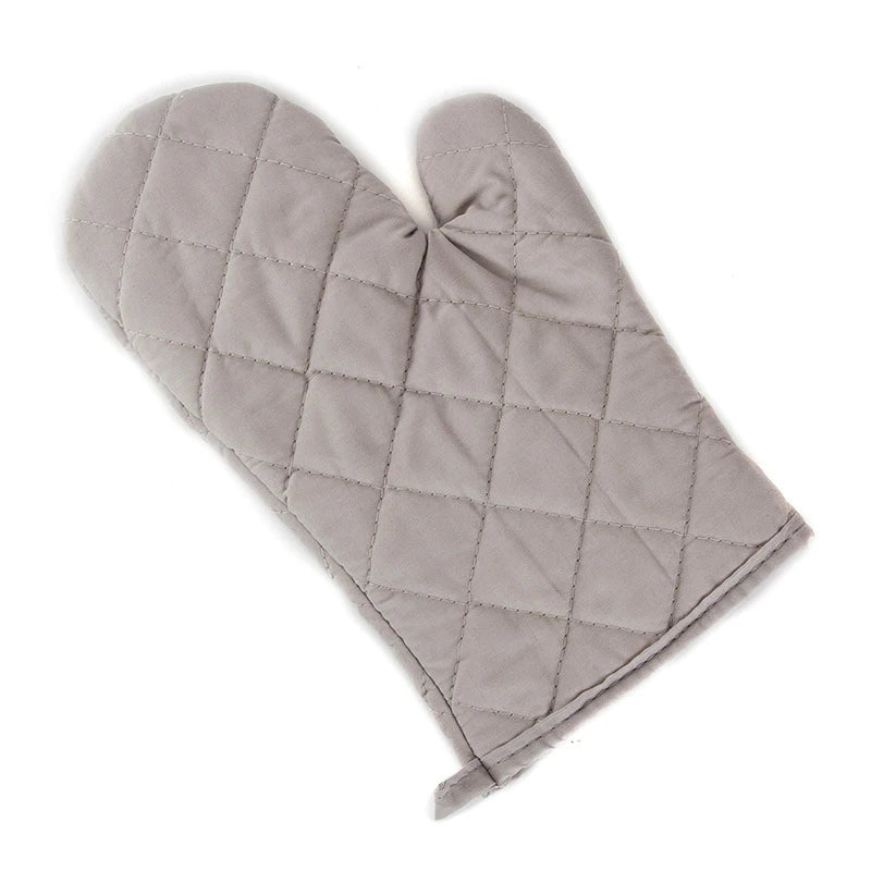 1Pcs Oven Mitts Heat Resistant Microwave Oven Glove Cotton Linen Baking BBQ Non-slip Oven Mitts Kitchen Cooking Supplies Tools