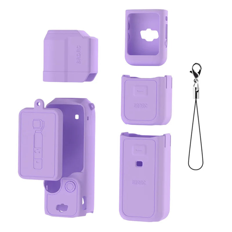 Case for DJI OSMO Pocket 4 Pro 4 3 Silicone Protective Cover Anti-Scratch Lens Cap Protector for Pocket4 Case Shell Accessories