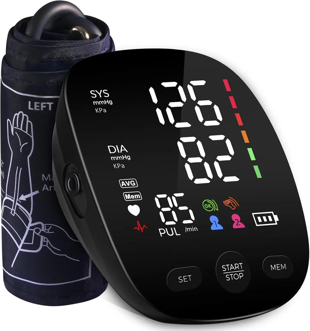 Kingclinic New Household Arm Type Digital Electronic Portable LED Smart Blood Pressure Meter BP Monitor