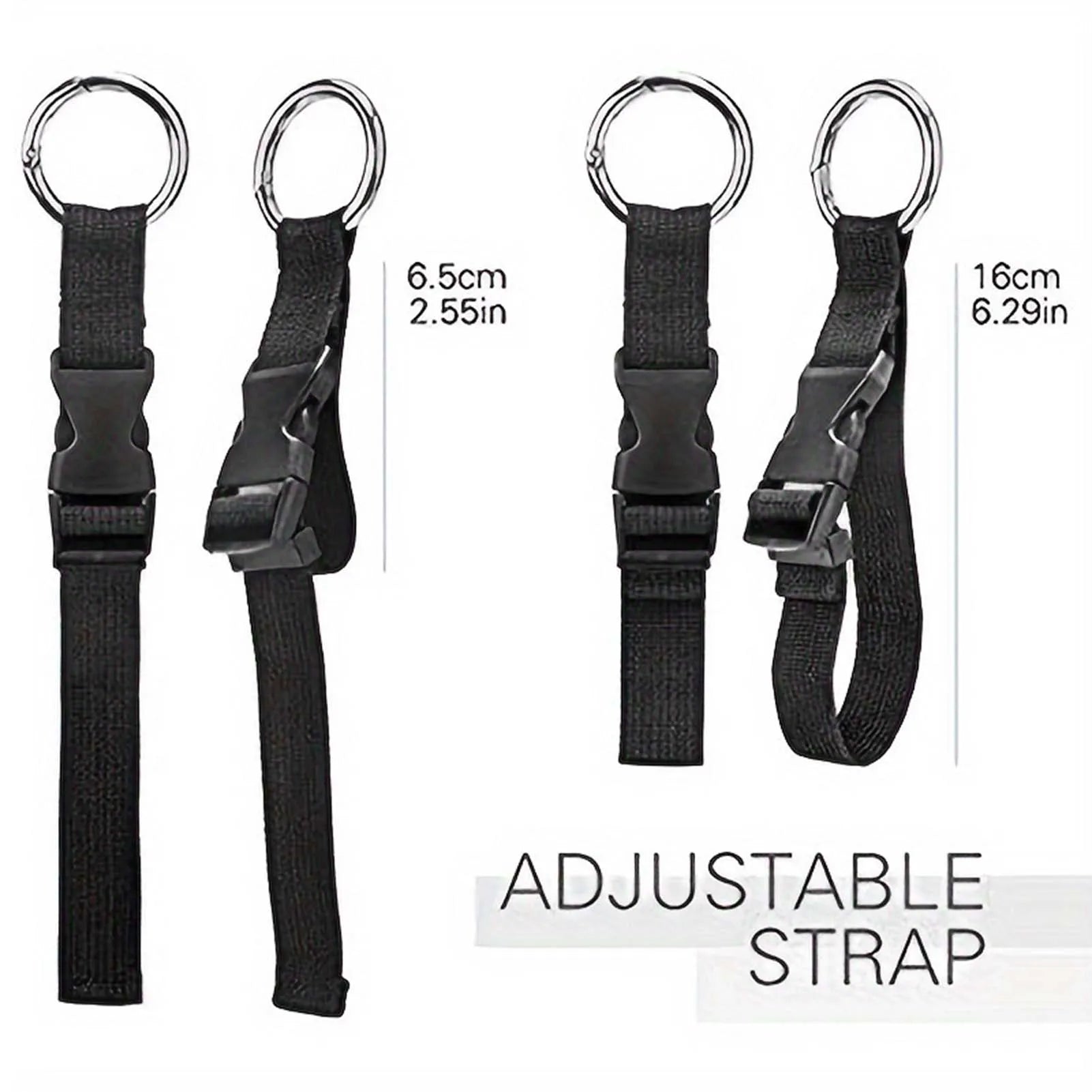 1/2/3/5 pcs Anti-theft Luggage Strap Holder with Wear-Resistant Material Release Buckle Suitable for Outdoor Hiking Cycling