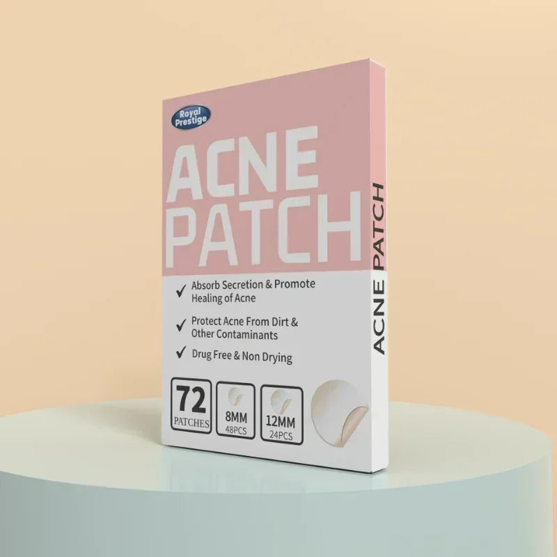 72pcs Invisible Acne Patches Waterproof Pimple Anti-Acne Hydrocolloid Patches Spots Marks Concealer Repair Sticker Skin Care