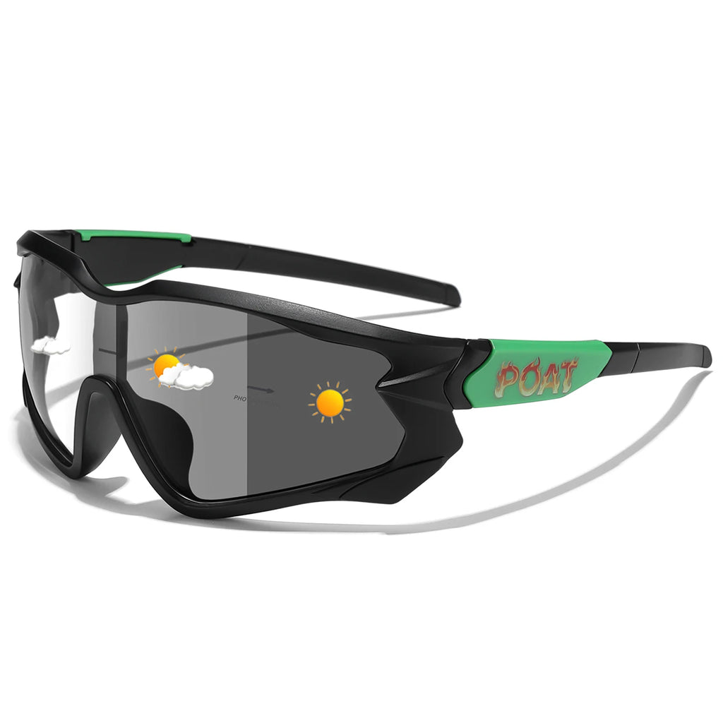 POAT Brand Men Women MTB Bike Bicycle Photochromic Eyewear Cycling Fishing Running Glasses New Style Sunglasses Sports