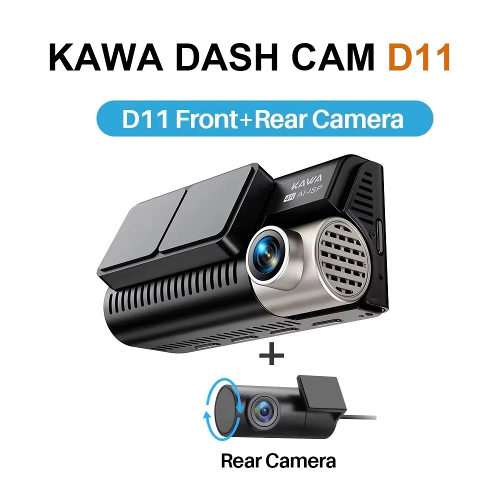 Dual-Channel Dash Camera with Wi-Fi and GPS