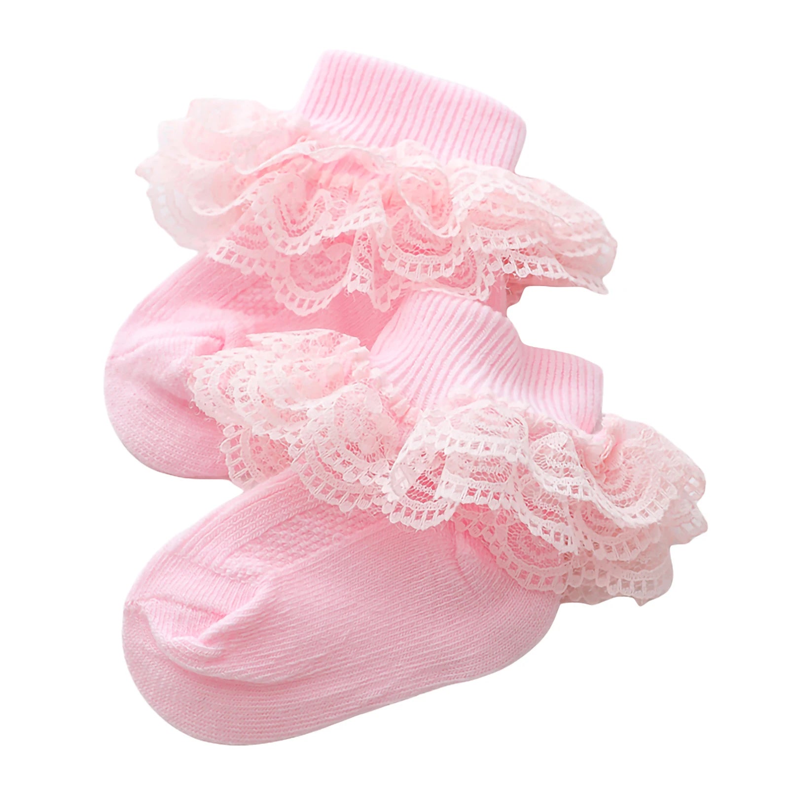 0-12 Months Newborn Baby Cotton Sock Lace Princess Combed Cotton Socks for Girls Summer Spring Infant Babe Ruffle Short Socks