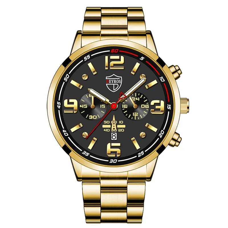 2023 Luxury Fashion Mens Calendar Watches Men Business Watch Male Quartz Wrist Watch Luminous Clock Reloj Hombre