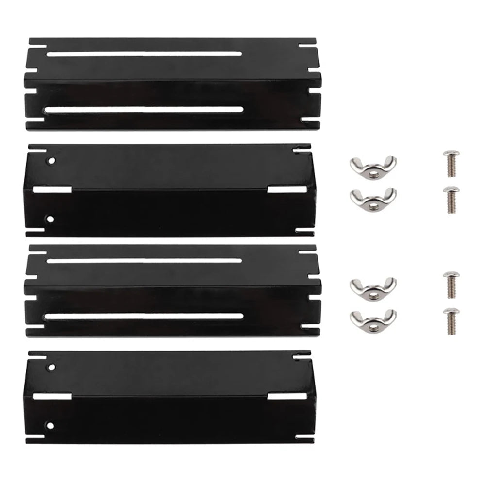 2/4 pair Adjustable Grill Heat Plate Shield Heat Tent Replacement Parts For BBQ Gas Grill Heat Plate Shield Tent Burner Cover