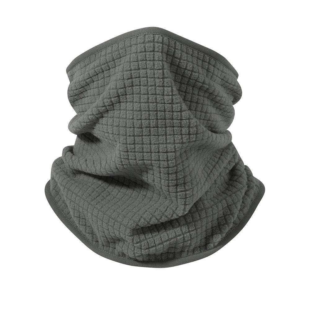 Waffle Cycling Neck Gaiter Windproof Winter Polar Fleece Neck Warmer Hiking Unisex Skiing Mask Tube Scarf Face Covering Camping