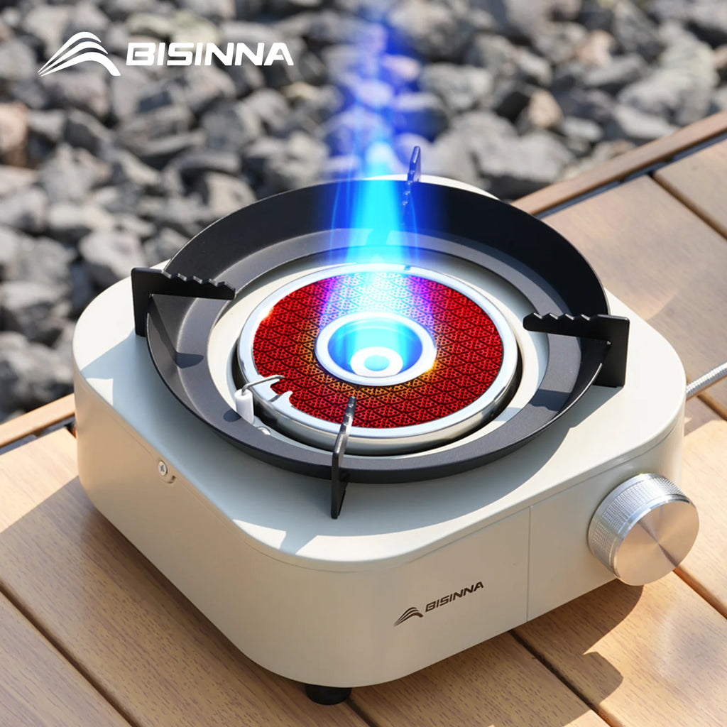 BISINNA 4000W High-power Infrared Stove Portable Lightweight Gas Burner Split Type Stove Outdoor Camping Supplies Picnic Hiking