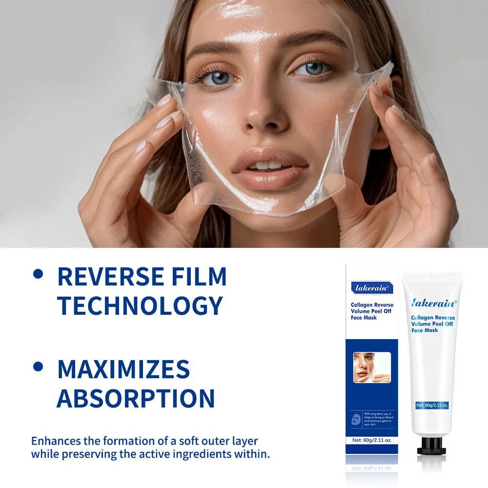 Collagen Peel Off Face Mask Reverse Volume Face Masks Skin Care Deep Collagen Mask Sheet Pack Anti Wrinkle Lifting SS Face Mask