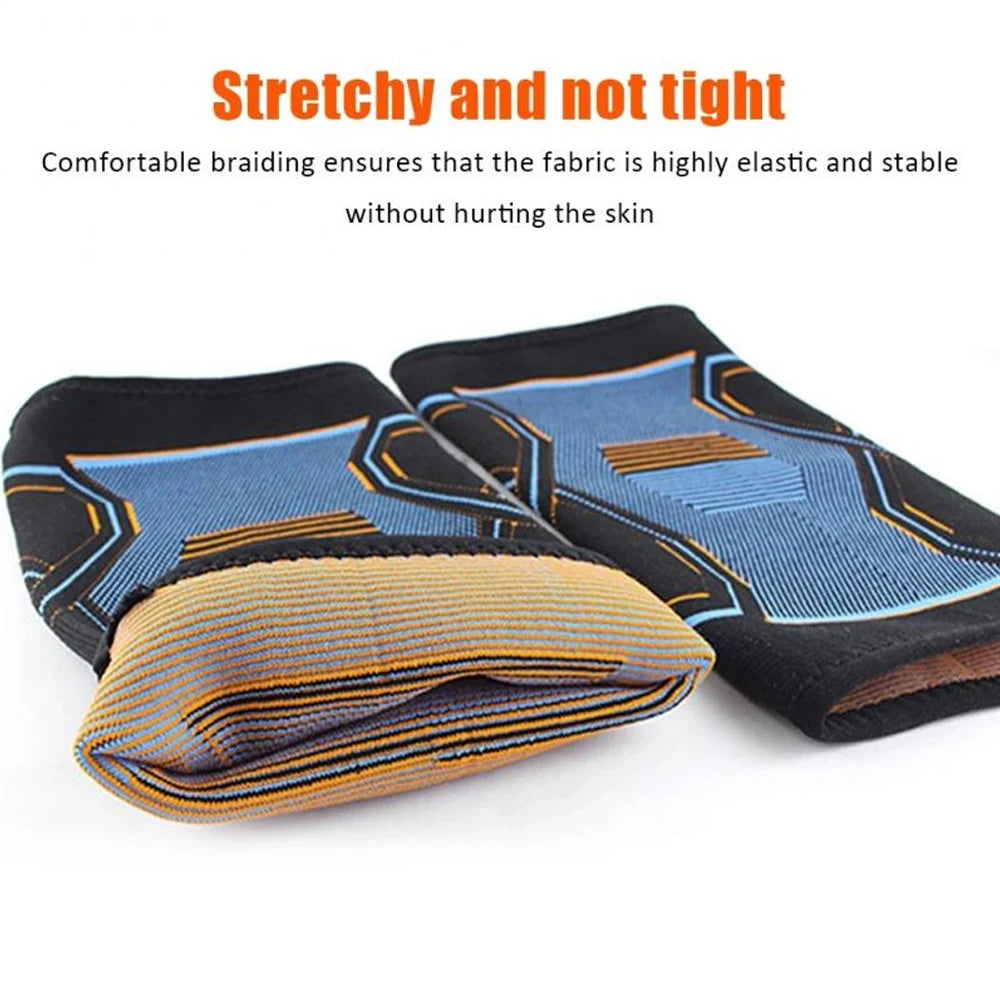 1PC Knitted Knee Guard,Anti-Slip Compression Knee Brace Support For Men Women,Collision Avoidance Compression Knee Pads Football