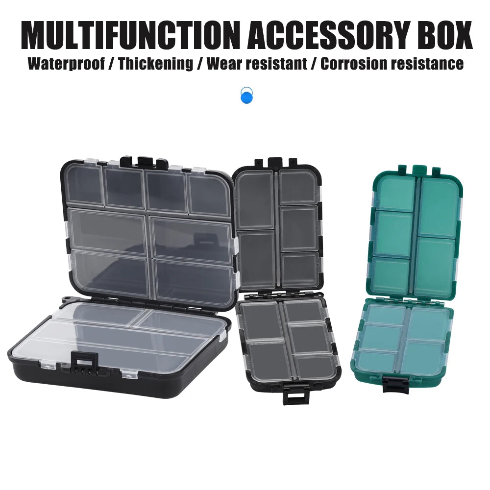 Fishing Tackle Bait Storage Boxes, Portable Double-Sided Lure Hook Organizer, Mini Utility Lures Fishing Box