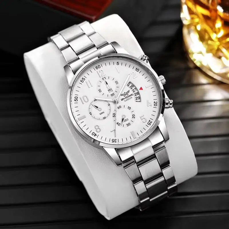Luxury Men Business Watches Fashion Calendar Quartz Watch Male's Clock Reloj Hombre