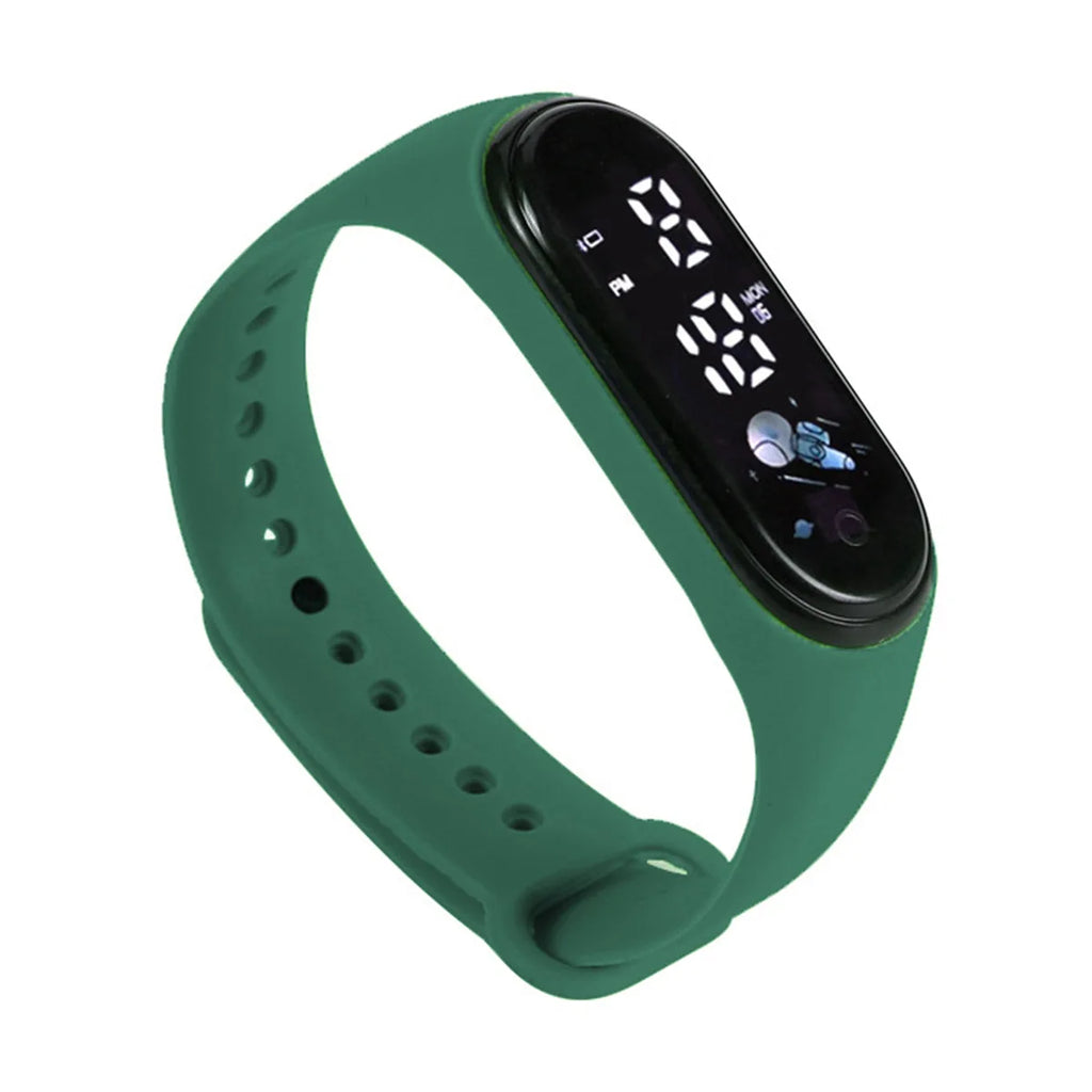 Kawaii Smart Watch For Kids Fashion Outdoor Waterproof Sports Kids' Watches Boy Girls Digital Watches Silicone montre enfant