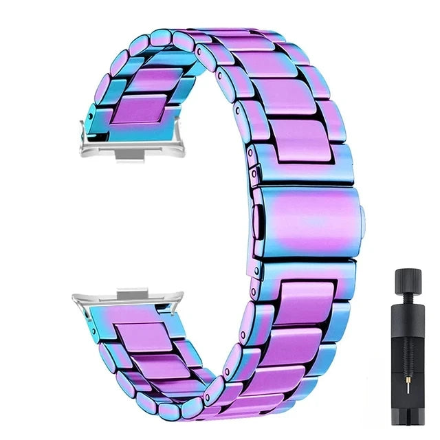 Stainless Steel Strap For Redmi Watch 4 Metal Luxury Band Replacement Watchband For Xiaomi Mi Band 8 Pro Sport Bracelet Correa