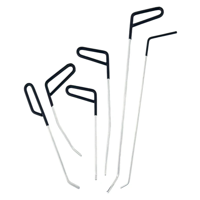 Car Hook Rods Paintless Dent Repair Hail Remover Hooks Rods Kits Auto Body Dents Repair Tool Stainless Steel Hands Tools