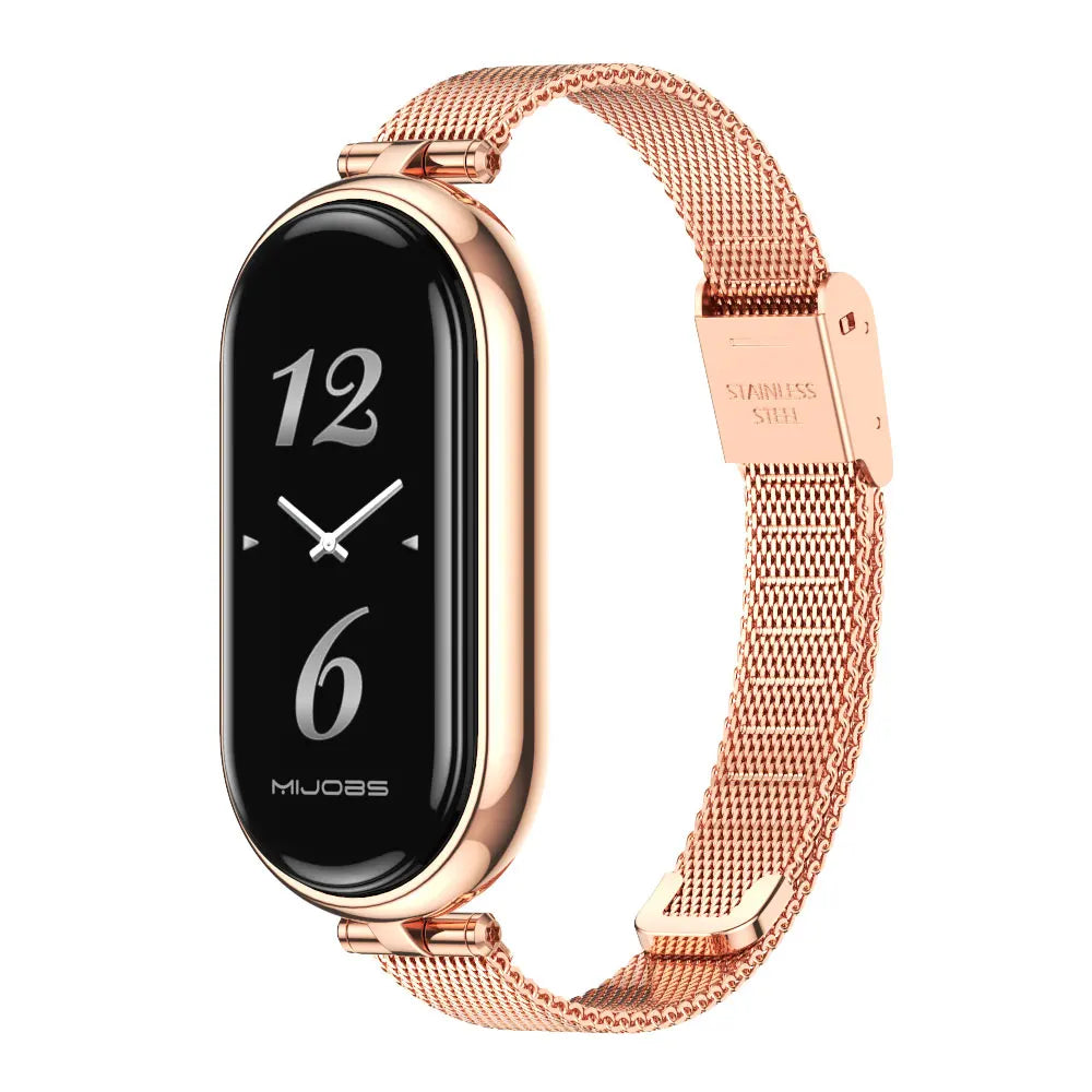 Mi Band 9 10 8 7 6 5 Strap for Xiaomi Smart Band 8 Bracelet NFC Global Version Leather Watch Band Mi 8 Wristband Miband 9 10