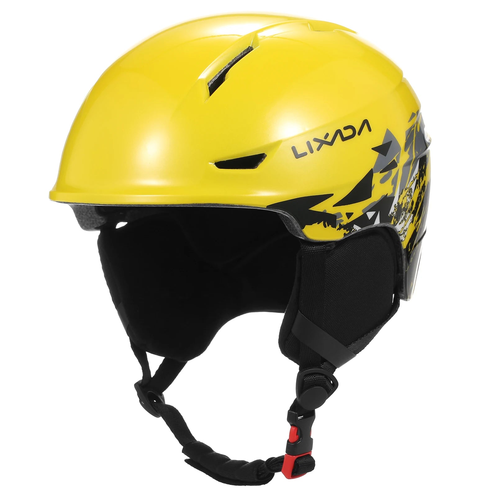 Lixada Snowboard Helmet with Detachable Earmuff Men Women Safety Skiing Helmet with Goggle Fixed Strap Skiing Snow Sports