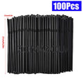 50-3000Pcs Multicolor Drinking Straws rietjes Milk Tea Bar Party Wedding Kitchen Home Accessories Beverage Black Straw Wholesale