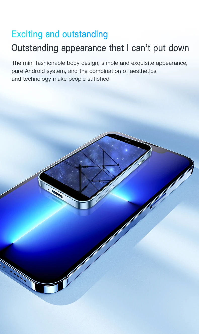 FUFFI I16 Pro Mini Smartphone Android Phone Face ID Portable 8.1 Mini Celulare 3.0 Inch HD 1000mAh Battery Cellphone