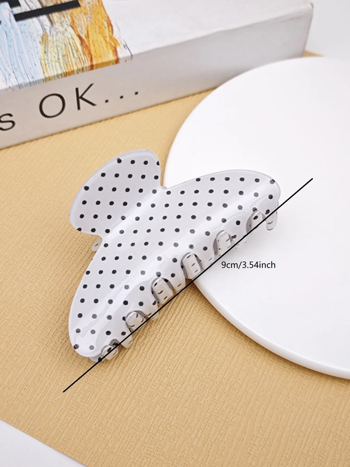 New Polka Dot Hair Grip Clips Exquisite Daily Styling Firm Hold for Various Hairstyles All Seasons Playful Hair Accessory