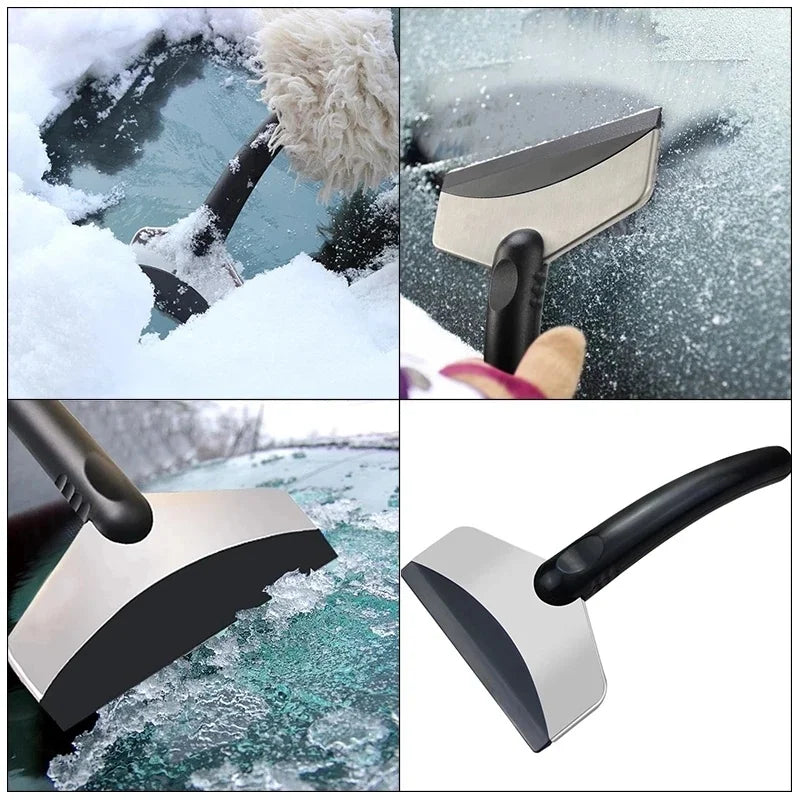 2Pcs Durable Car Snow Shovel Car Windshield Snow Removal Scraper Ice Shovel Window Cleaning Tool for All Car Accessories Removal