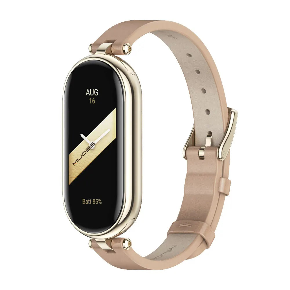 Mi Band 9 10 8 7 6 5 Strap for Xiaomi Smart Band 8 Bracelet NFC Global Version Leather Watch Band Mi 8 Wristband Miband 9 10