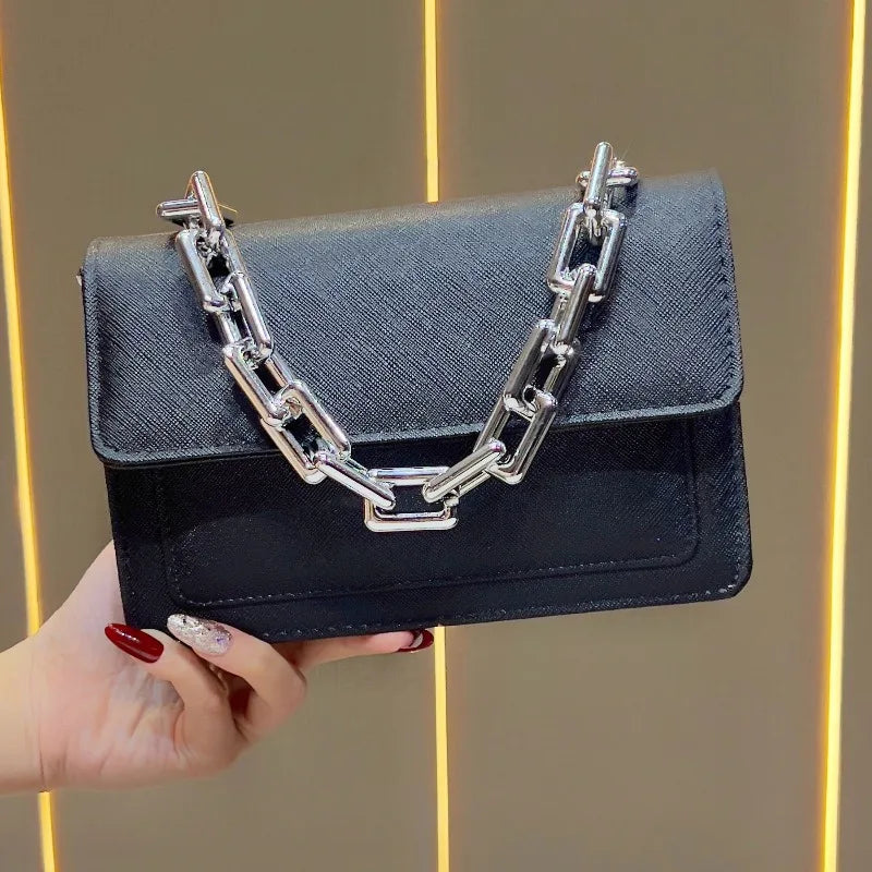 New Evening Women's Bags Luxury Brand Shiny Leather Dinner Party Women's Handbags Fashionable Women's Shoulder Crossbody Bags