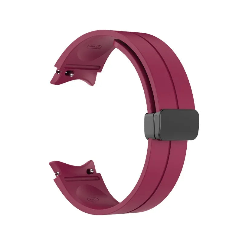 Original Silicone Band for Samsung Watch 7 6 5 4 Classic Strap 47mm 43mm 44mm 40mm Magnetic Buckle For Galaxy Watch 5 Pro 45mm