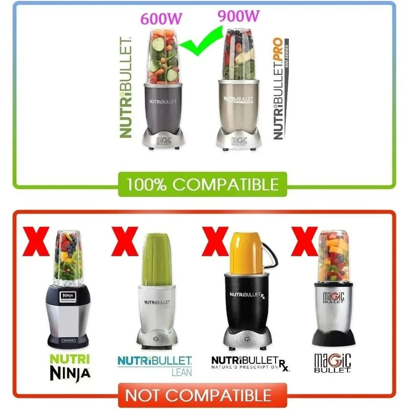18/24/32oz Blender Cups Extractor Blade Fit for Nutribullet 600W / Pro 900W Extctor Blade Series for Nutribullet Blender Blade