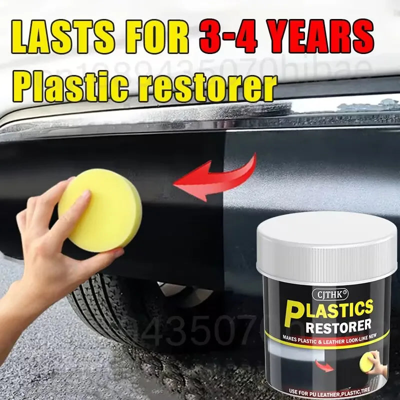 Car Plastic Restorer Back To Black Gloss Car Cleaning Products Plastic Leather Restore Auto Polish And Repair Coating Renovator