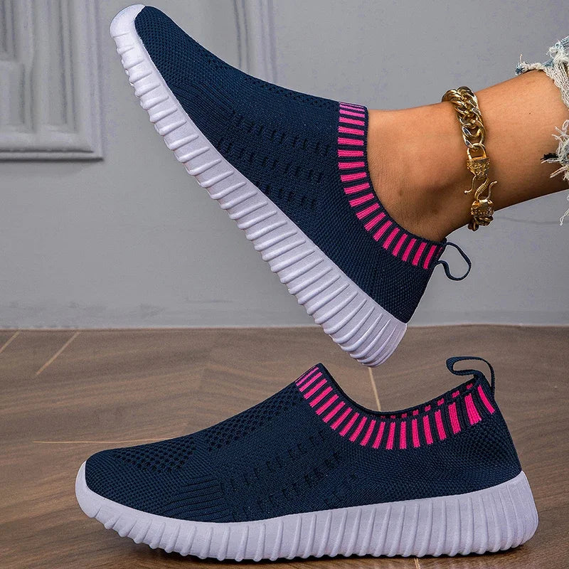 Shoes for Women Casual Flats Shoes Fashion Breathable Walking Mesh Flat Shoes Sneakers Women Gym Tenis Shoes Female Footwear
