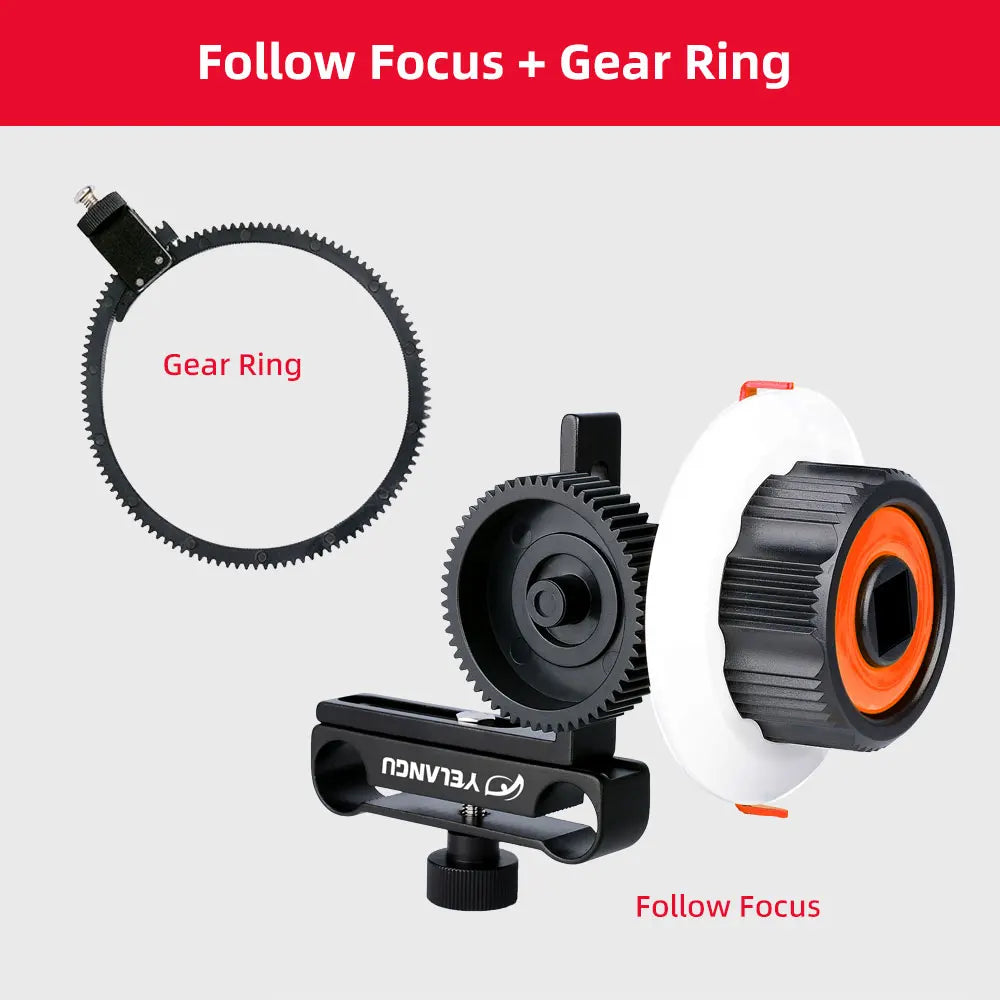 YELANGU Portable Mini Follow Focus Quick Focus Wireless Lens Control For DSLR Camera Gimbal BMPCC 4K Accessories
