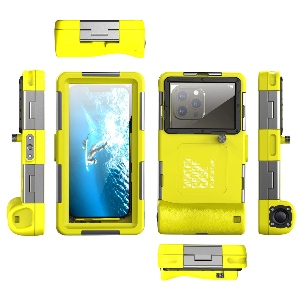 Shellbox Newly Upgraded Multicolor IP68 Standard 15M/50ft Diving/Swimming Photography Professional Diving Waterproof Phone Case