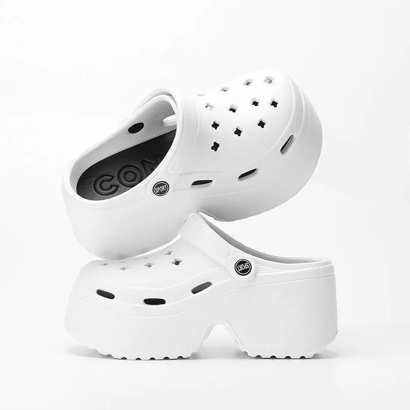 2025 Chunky Platform Clogs Shoes for Women Thick Bottom Non Slip Beach Sandals Woman Summer Fashion Wedges EVA Sandals Slippers