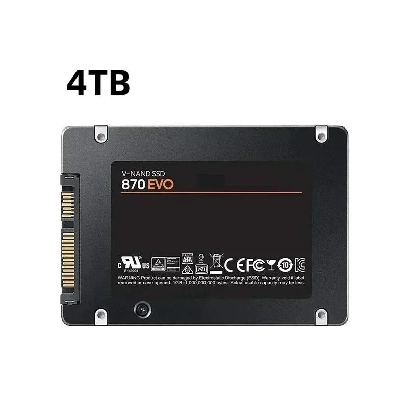 870 EVO SSD Solid State Disk 1TB/2TB/4TB Internal Hard Drive Sata3 2.5 Inch for Laptop Microcomputer Desktop