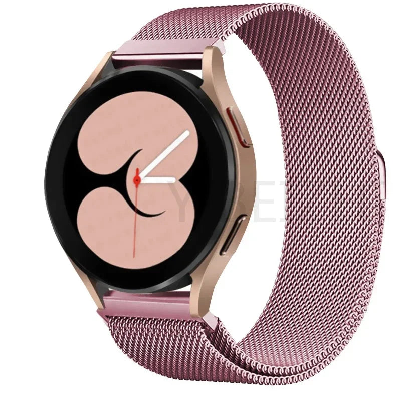 Milanese Loop band For Samsung Galaxy watch 6 5 4 classic Metal strap 20mm 22mm bracelet huawei gt/Amazfit GTS 4/GTR 2e/Bip 3-5