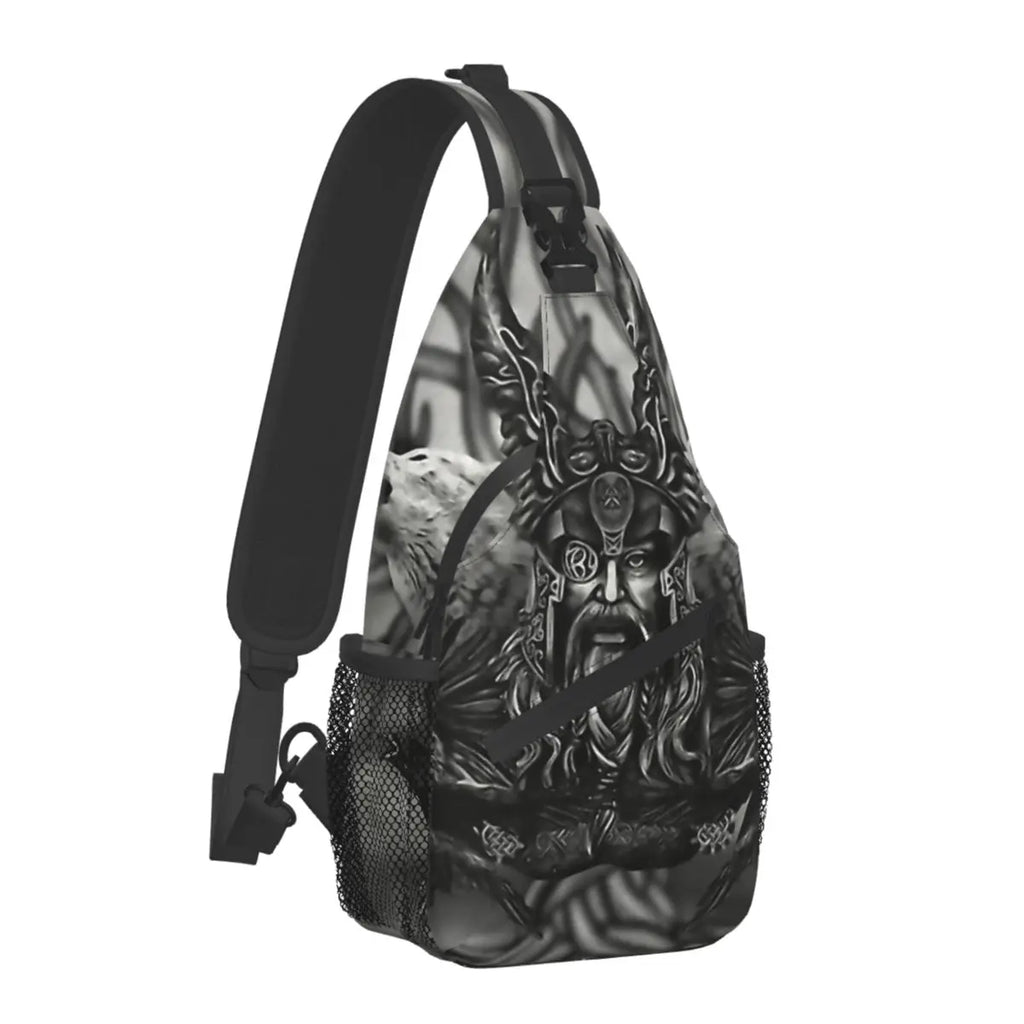 Norse Mythology Viking Crossbody Bag Sports Tree Of Life Triquetra Chest Bag Unisex Women Man Fashion Shoulder Backpacks Travel
