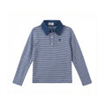 AP SS26 blue denim collection kids boys girls spring summer fashion jeans pleated skirt jumper shirt family clothing clothes