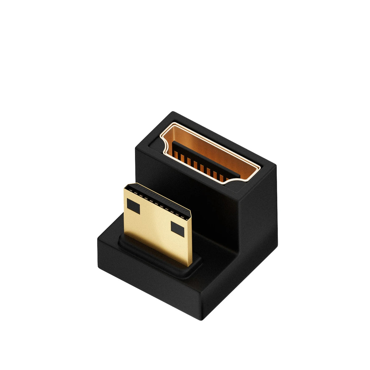 Mini HDMI-compatible Male to HDMI-compatible Female Adapter UP Down Angle 180 Degree 8K@60Hz 2.1 Female Extension Converter