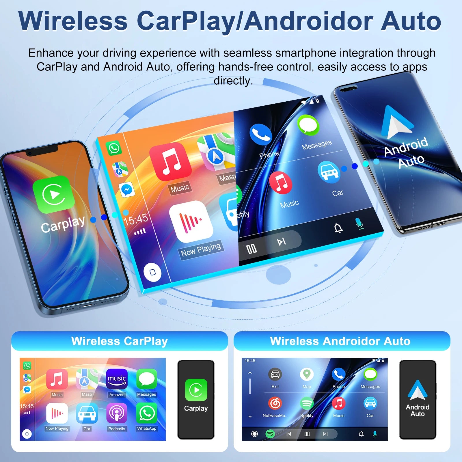 2+32GB Android 13 Car Stereo 7in Car Radio for Toyota 4Runner 2003-2009 with Carplay Android Auto Head Unit with WiFi GPS Bluetooth + AHD Backup Camera/Microphone