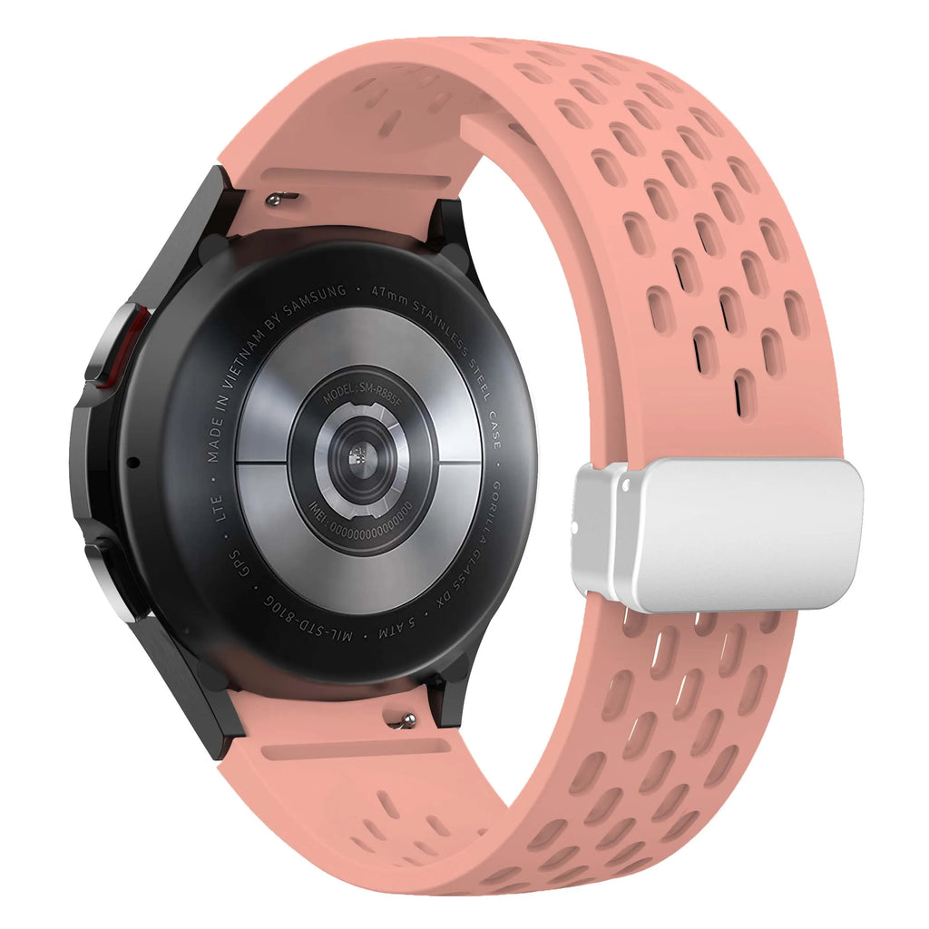 Silicone Strap for Samsung Galaxy Watch 7 6 5 4 40mm 44mm 5Pro 45mm Magnetic Buckle Band 6 Classic 43mm 47mm No Gaps Bracelet