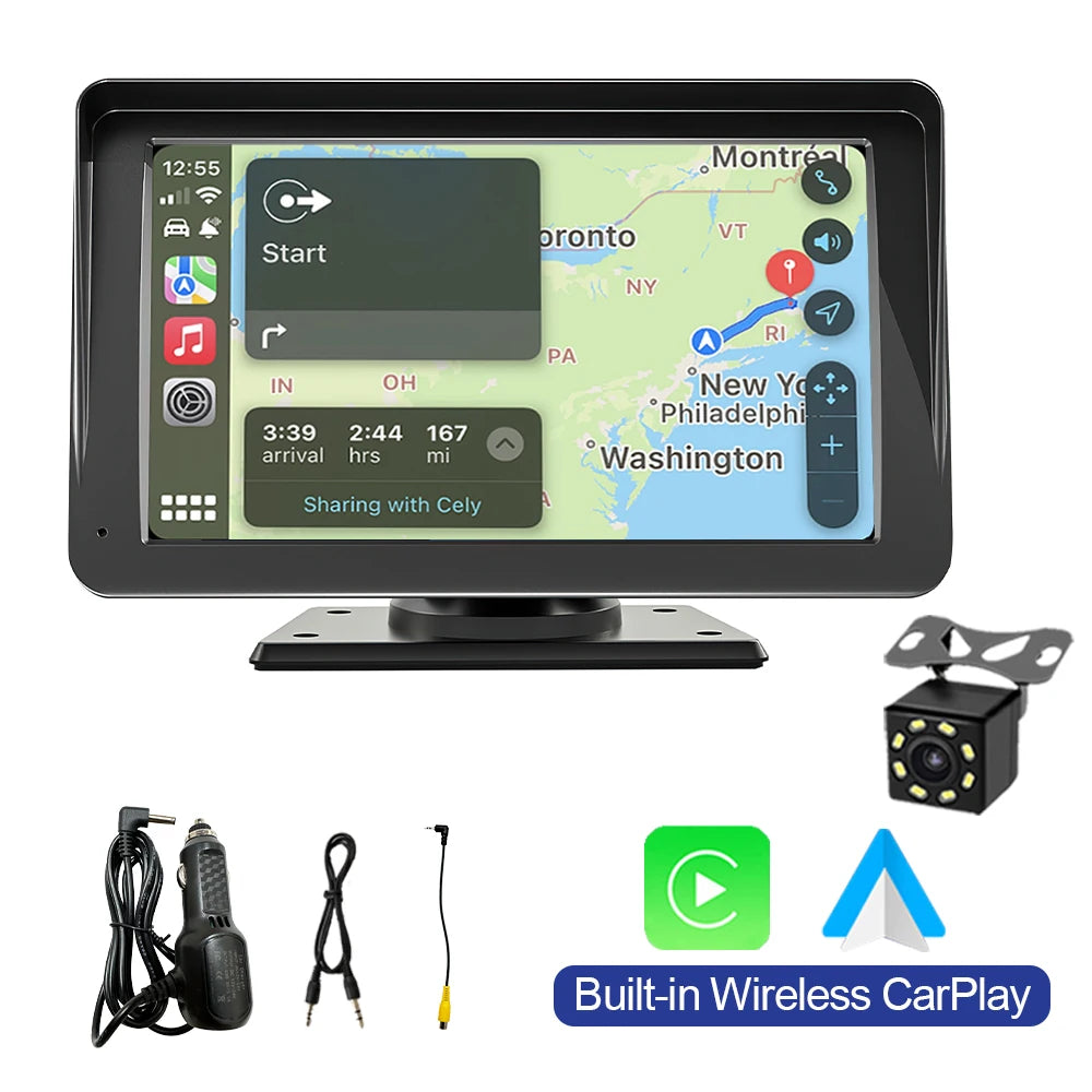 7inch Wireless Carplay Android Auto autoradio Car Radio Multimedia Video Stereo Bluetooth GPS autoradio For Benz BMW VW KIA