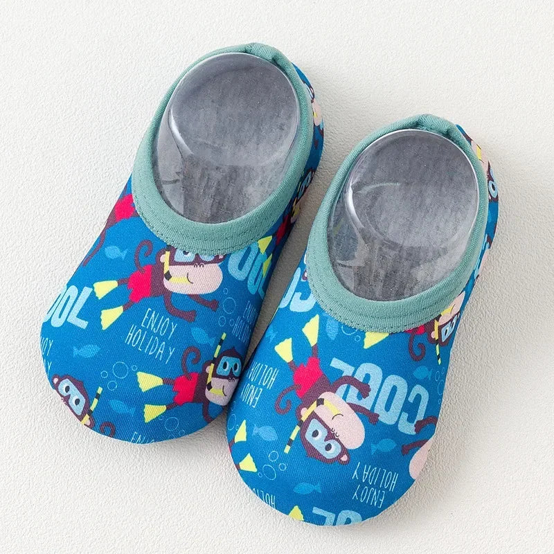 Children Swimming Surf Sports Sneakers Four Season Anti-slip Aqua Swim Floor Socks Baby Kids Cartoon Pool Beach Water Shoes