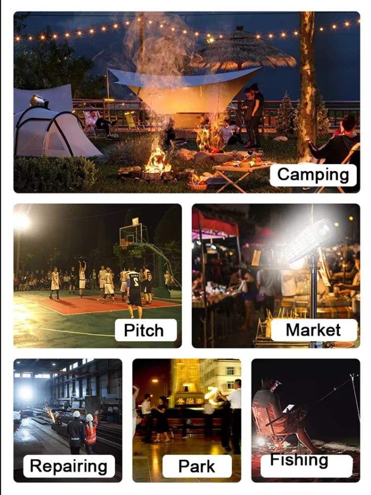 【High Power Magnetic LED Light Bar】2026 New Portable USB Rechargeable Work Light 3 Modes IP66 Waterproof Emergency Power Bank