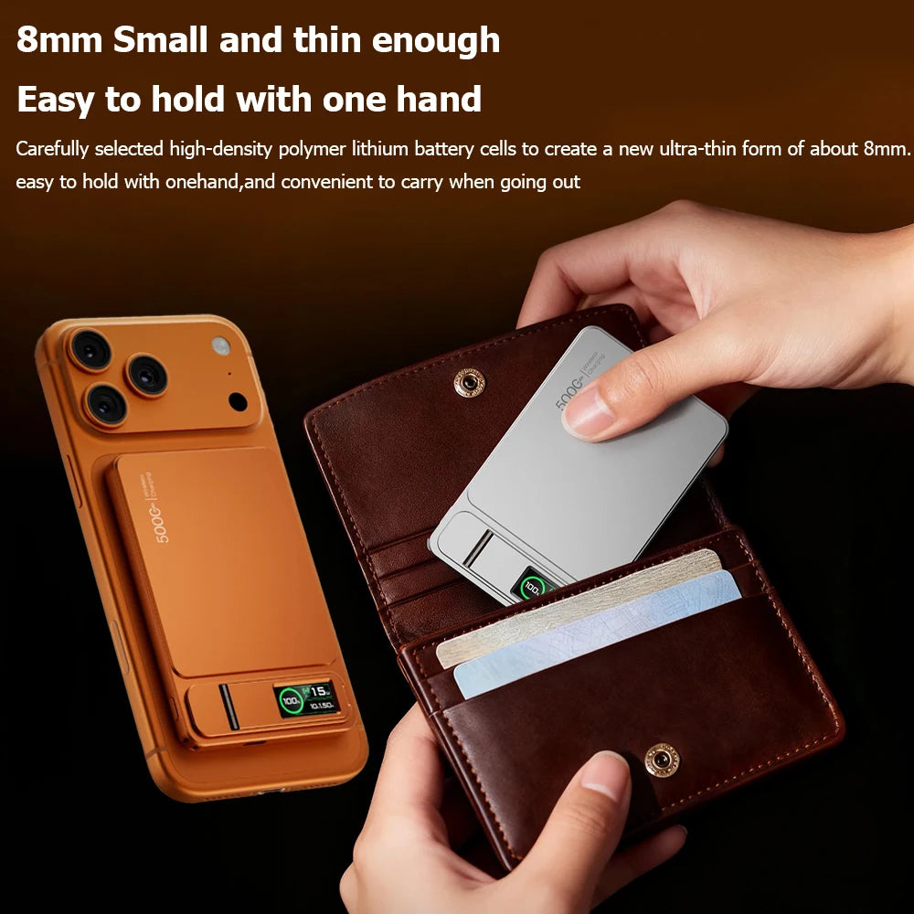 10000mAh Magnetic Powerbank 15W Wireless Power bank PD 20W Fast Charing External Battery For MagSafe iPhone 12-17 Pro Watch