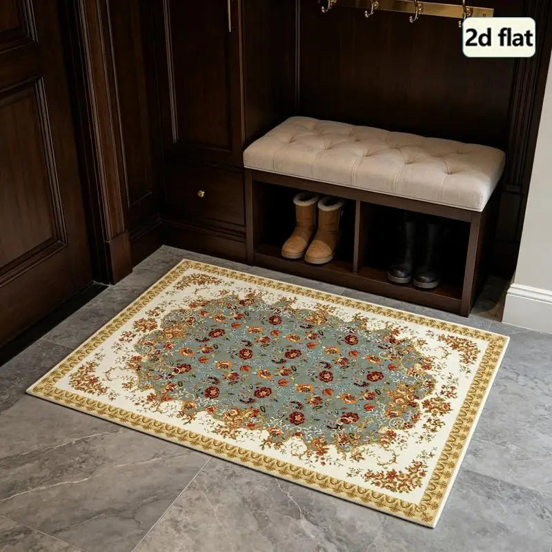 1 Piece Traditional Floral Rug, Soft Comfortable, All Seasons, Easy To Maintain, Home Decor, Living Room Decor, Bedroom Decor, Dining Room Decor, Autumn, Winter