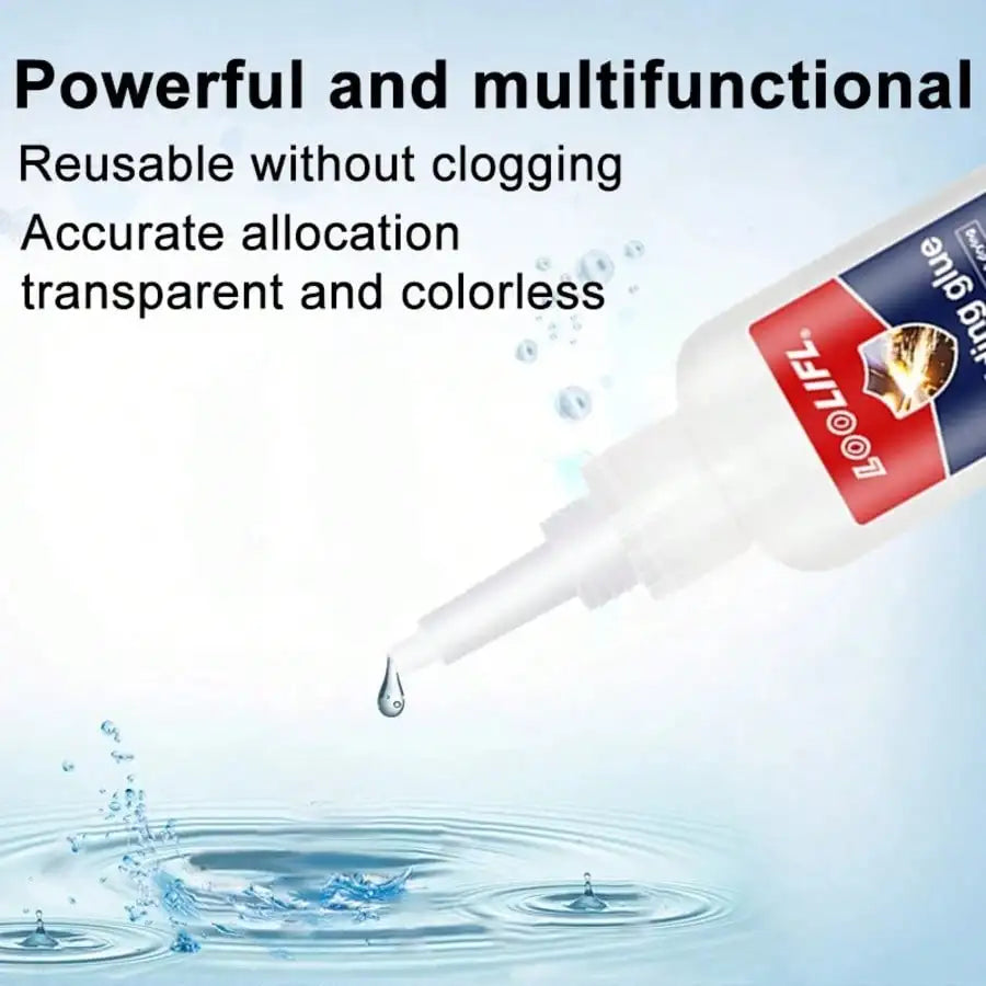 6 Pack 50g LOOLIFL Oily Welding Super Glue Fast Curing Waterproof Flexible Repair Glue for Bike Motorcycle Tire Archery Carbon Arrow Metal Plastic Leather Crafts