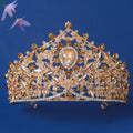 Baroque retro Crystal Bridal Tiara Crowns For Women Bride Queen Princess Diadems Wedding Hair Accessories